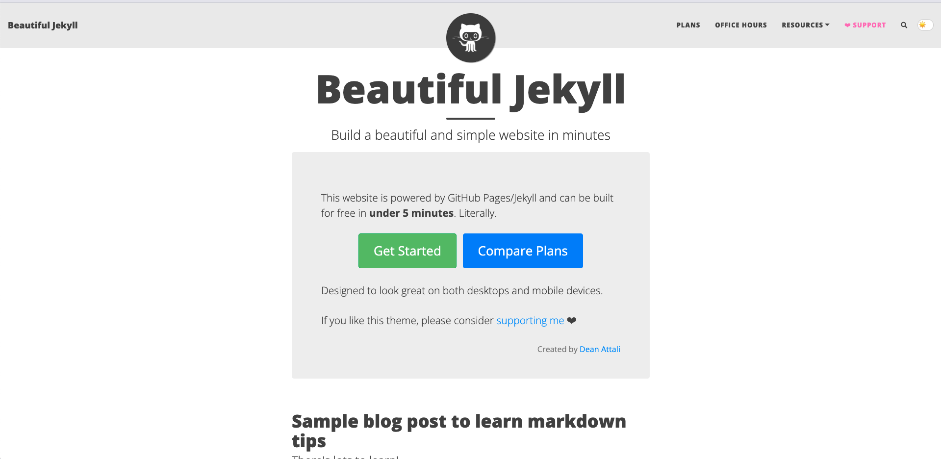 Beautiful Jekyll